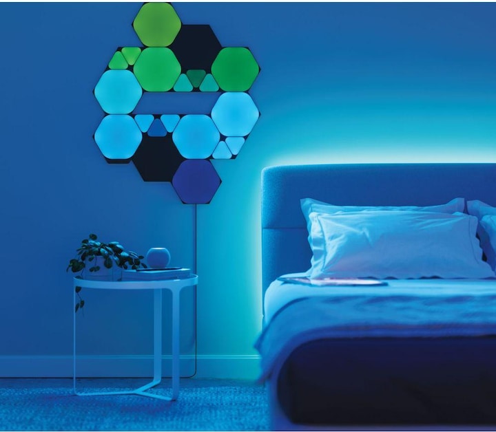 Actual product image Nanoleaf Shapes black mini Triangles exp. Pack 10 pk (7 lm)