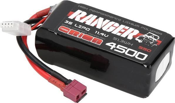 Produktbild Team Orion 3S 55C Ranger Crawler HV Shorty LiPo Battery (11.4V/4500mAh) (11.40 V, 4500 mAh)