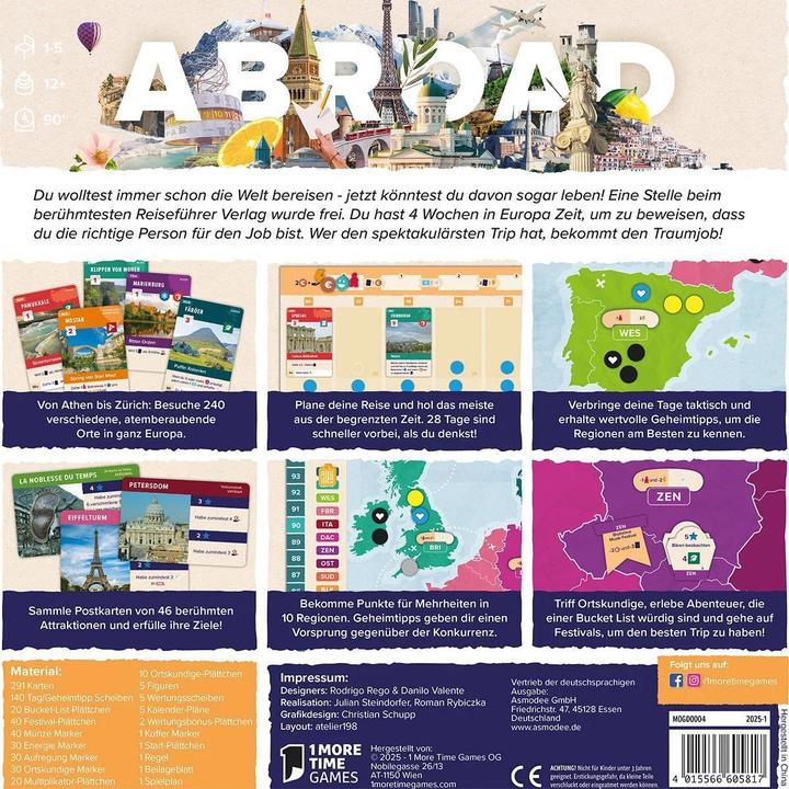 Produktbild Asmodée Abroad (Deutsch, 1 - 5 Spieler)