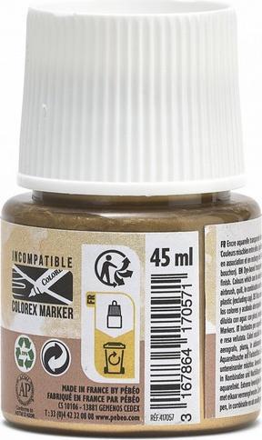Productafbeelding Pebeo Colorex waterinkt (Wit goud, 45 ml)