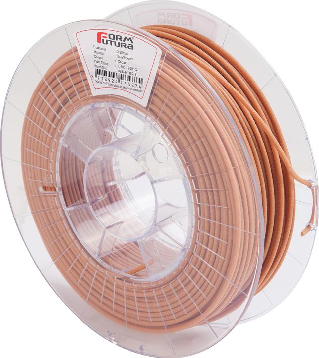 Produktbild Formfutura EasyWood - Cedar (Zedernholz) (2.85mm - 500 gram) - 1 Stück(e) - 500 g (PLA, Holz, 2.85 mm, 500 g, Braun)