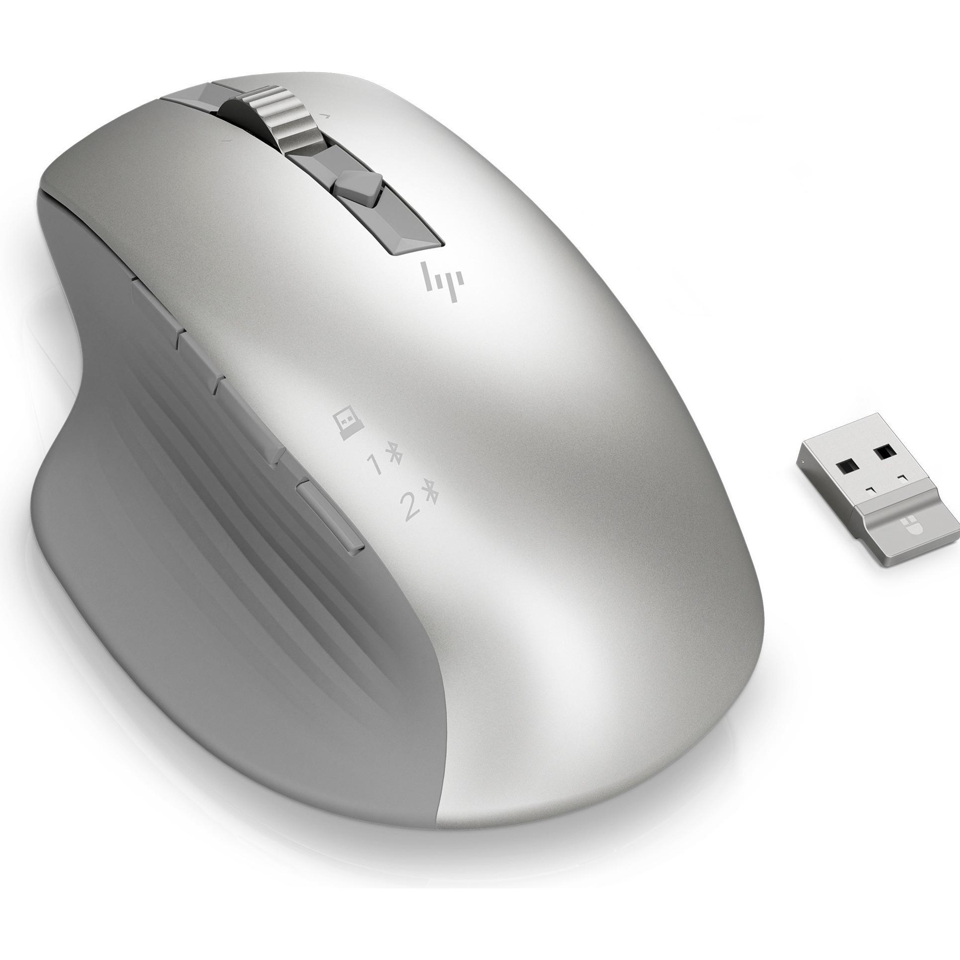 HP 930 Creator Wireless Mouse (Kabellos), Maus, Silber