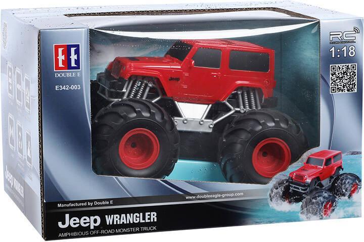 Actual product image Double Remote-controlled car (red) Jeep (Amphibious) E342-003