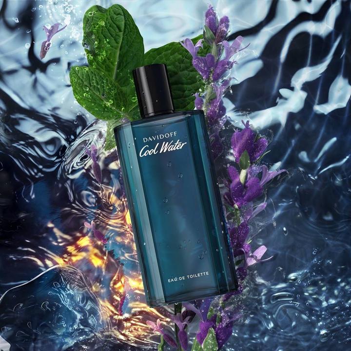 Actual product image Davidoff Cool Water Eau de Toilette Aromatic Men's Cologne with Notes of Coriander, Mint, Lavender &