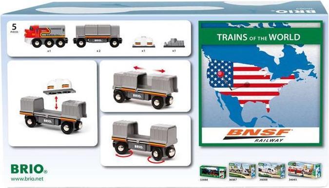 Actual product image Ravensburger BRIO World - 36089 Trains of the World Santa Fe train | Toy train for children aged 3 and over