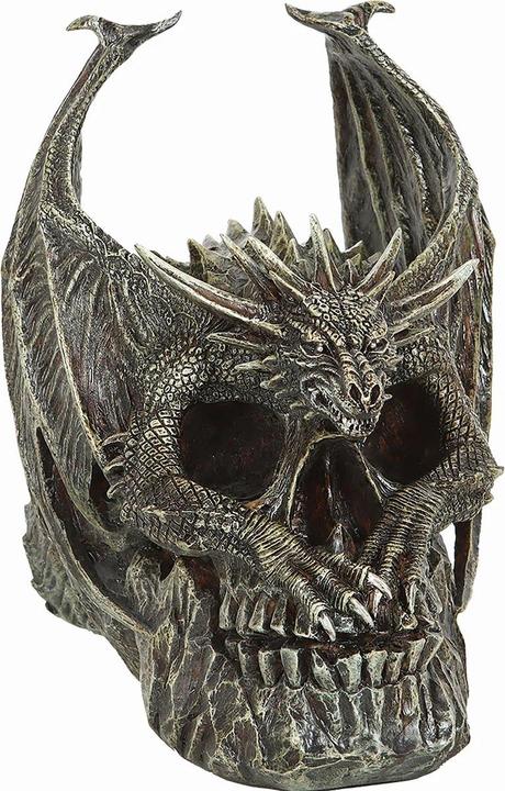 Image du produit Spiral Draco Résine Dragon Sculpture Crâne