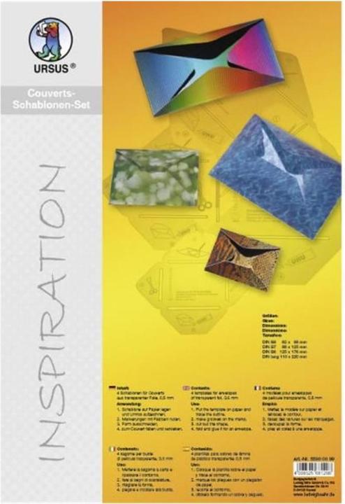 Produktbild Ursus Schablonen um Couvert selber zu mache (B6, 4 x)