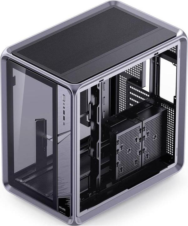 Produktbild Jonsplus BO400 PC-Gehäuse, Midi-Tower, ATX, Alu Frame, Tempered Glass – schwarz (ATX)