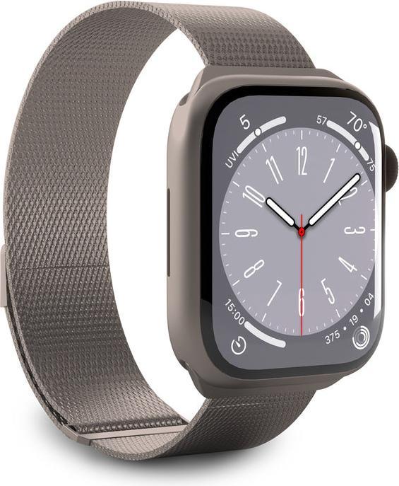 Produktbild SBS Puro Milanese Armband Apple Watch 42/44/45/49mm titan (Edelstahl)