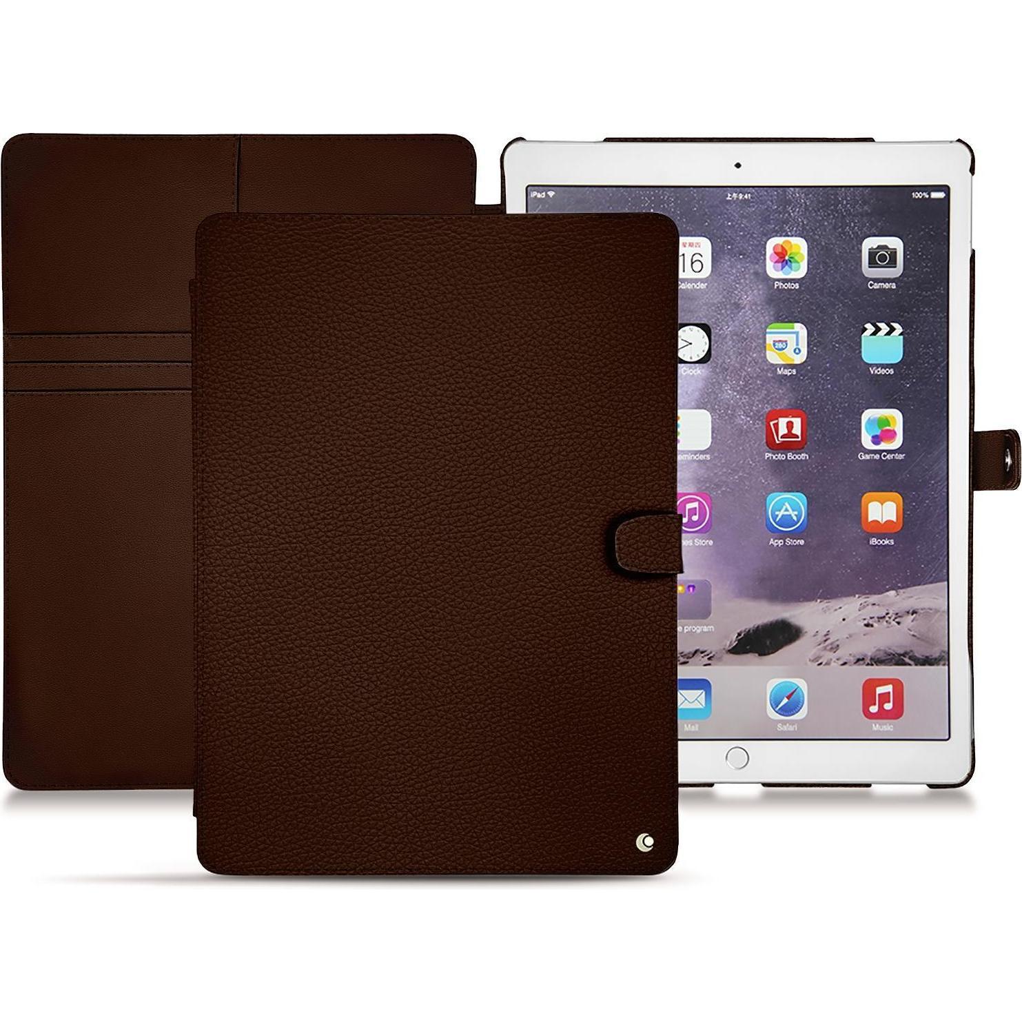 Noreve Lederschutzhülle Wallet (iPad Pro 12.9), Tablet Hülle, Grau
