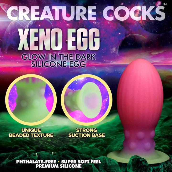 Productafbeelding Creature Cocks Xeno Egg - Glow in the Dark - Silicone Egg
