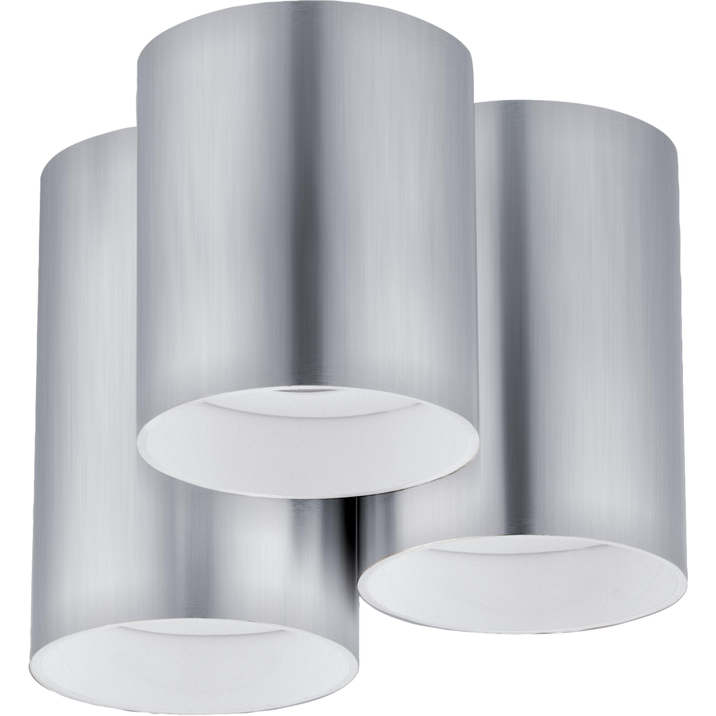 EGLO, Wandleuchte + Deckenleuchte, 94634 Lasana LED Deckenleuchte 3x3.3W Alu Stahl eloxiert