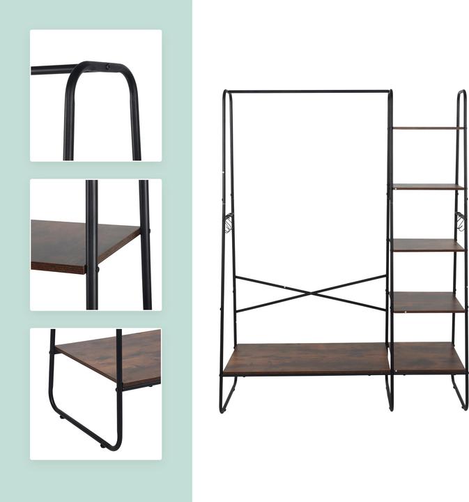 Actual product image Relaxdays coat rack