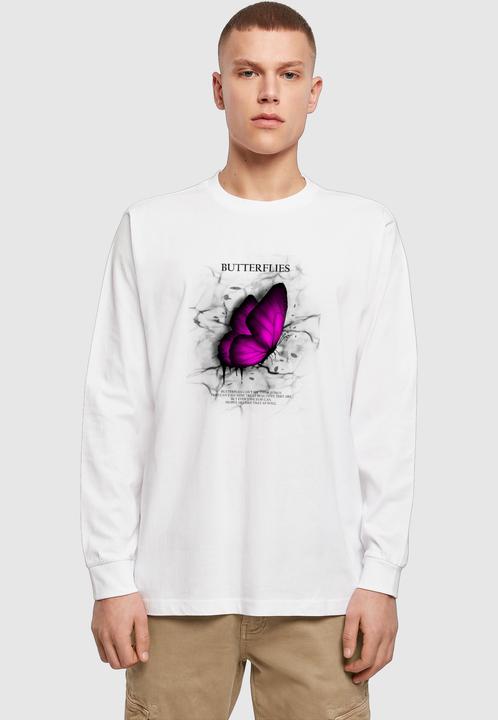 Produktbild Merchcode Butterflies Longsleeve With Cuffrib - 177151 (M)