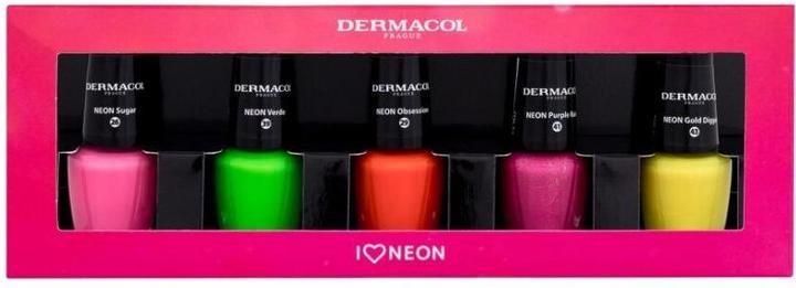 Dermacol Neon Nail Polish Set (Gel-Effekt Nagellack)