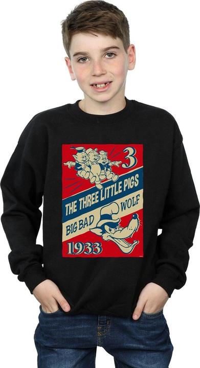 Produktbild Disney Three Little Pigs And The Big Bad Wolf Sweatshirt Jungen (152, 158)