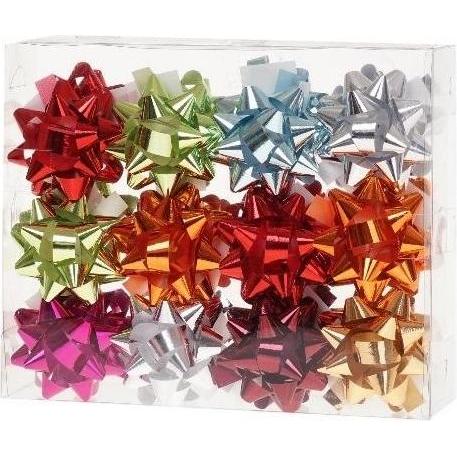 Rozette, Confezione regalo, Kleine Metallrosette 5,5 cm Mix (24 Stück) ROSETT (24x)