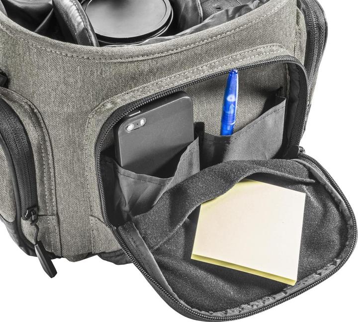 Immagine prodotto mantona Borsa fotografica Premium taupe (Borsa a tracolla per fotocamera)