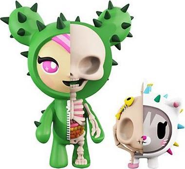 Actual product image Mighty Jaxx Sandy & Carina X-Ray by Jason Freeny x Tokidoki