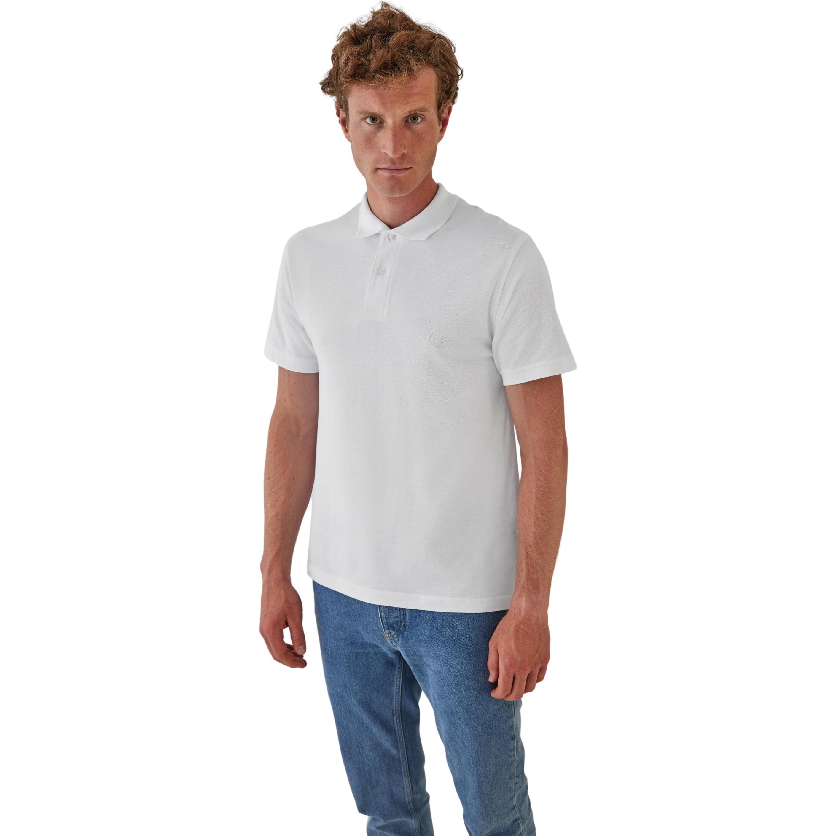Thumbnail - B&C, Herren, Shirt, ID.001, Weiss, (L)