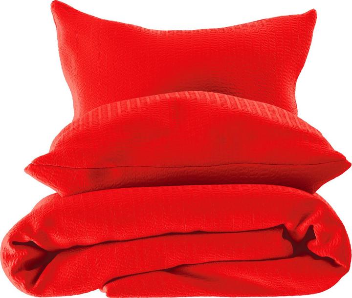 Immagine prodotto Lotus Bettwaren Biancheria da letto in raso Seersucker uni (Copripiumino, 160 x 240 cm)