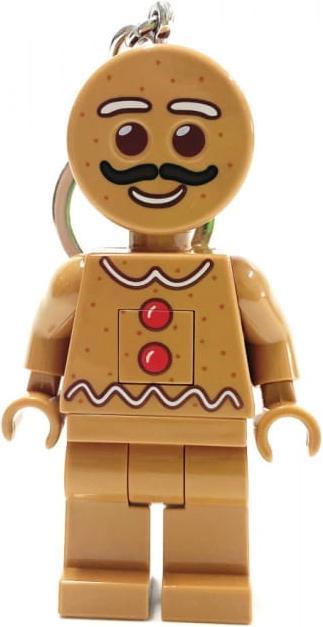 Actual product image Euromic LEGO - Keychain w/LED - Gingerbread Man (4006036-LGL-KE182H)