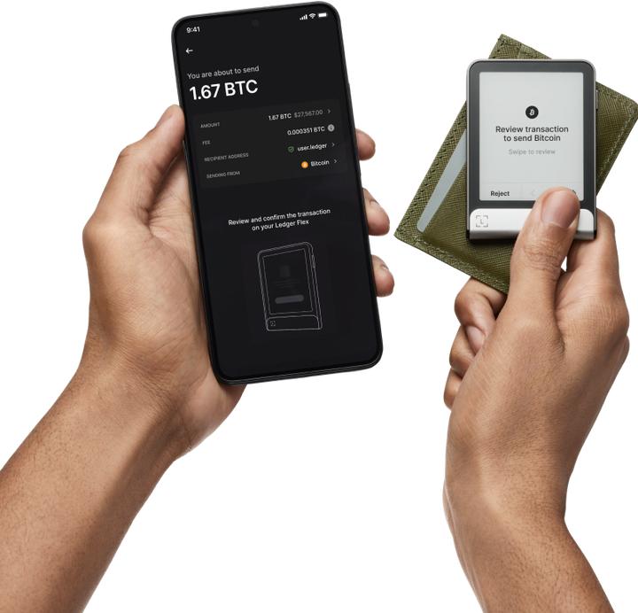 Actual product image Ledger Flex (Bitcoin, Bitcoin cash, Cardano, Dogecoin, Ethereum Classic, Litecoin, Others, Ripple, TRON)