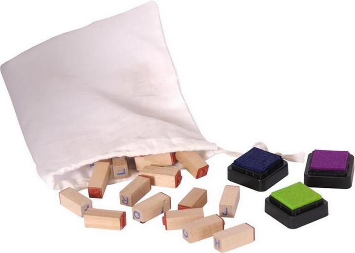 Actual product image small foot Stamp set letters