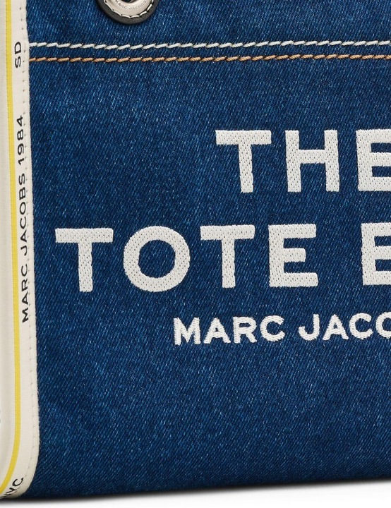 Produktbild Marc Jacobs the small tote in blue denim with embroidered logo