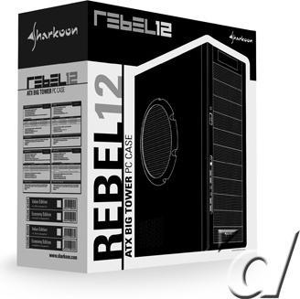 Produktbild Sharkoon Rebel 12 Economy Editon, schwarz (ATX, E-ATX)