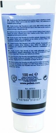 Actual product image Pebeo Studio Acrylics Fine Acrylic (Ultramarine dark blue, 100 ml)