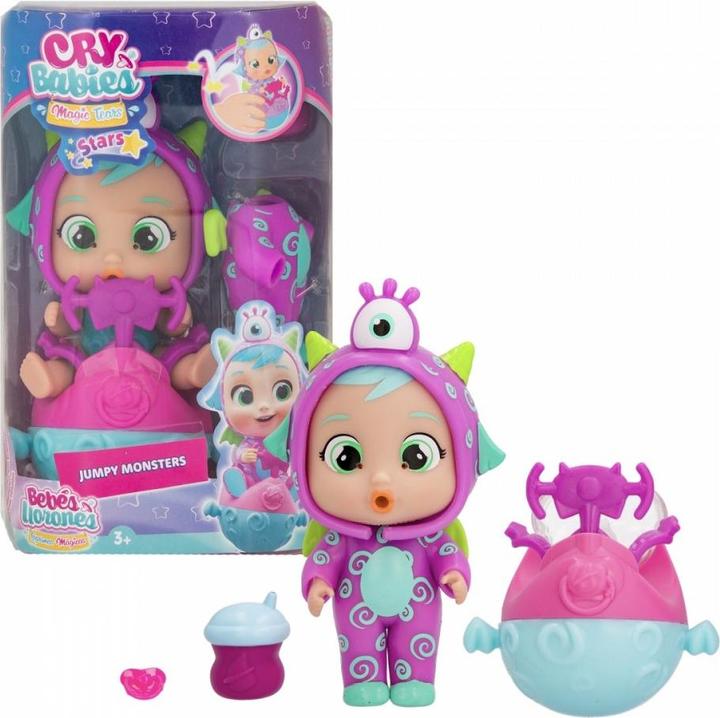 Actual product image Cry Babies Stars Jumpy Monsters, fuzz doll