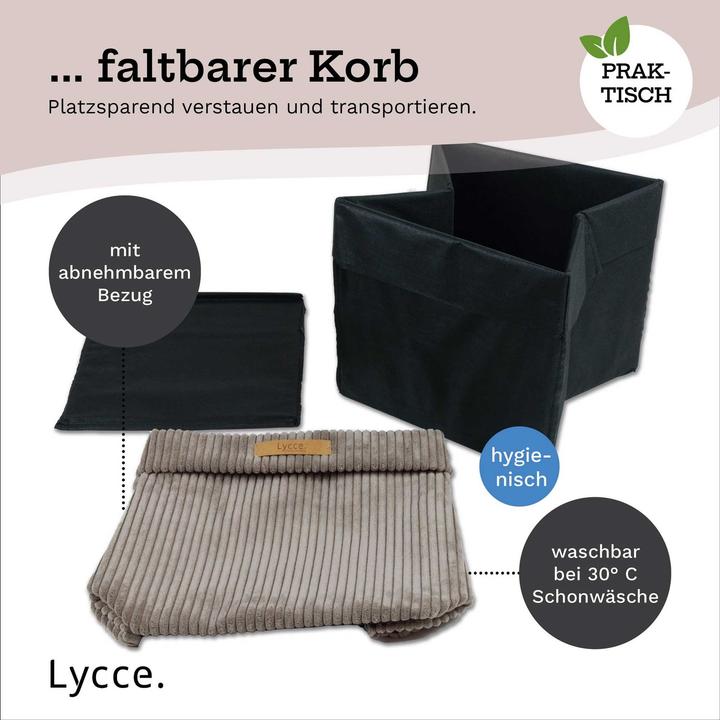 Produktbild Lycce Aufbewahrungskorb Casual Faltbare Aufbewahrungsbox Cord 2P (2 x, 33 x 33 x 31 cm)