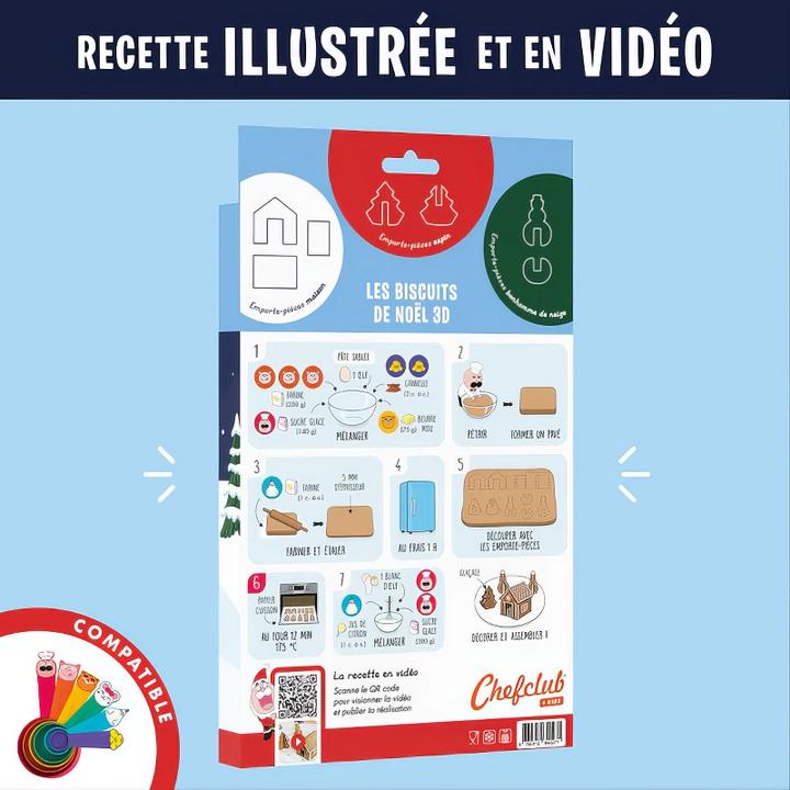 Produktbild Chefclub Biscuits de noël 3D emporte-pièces