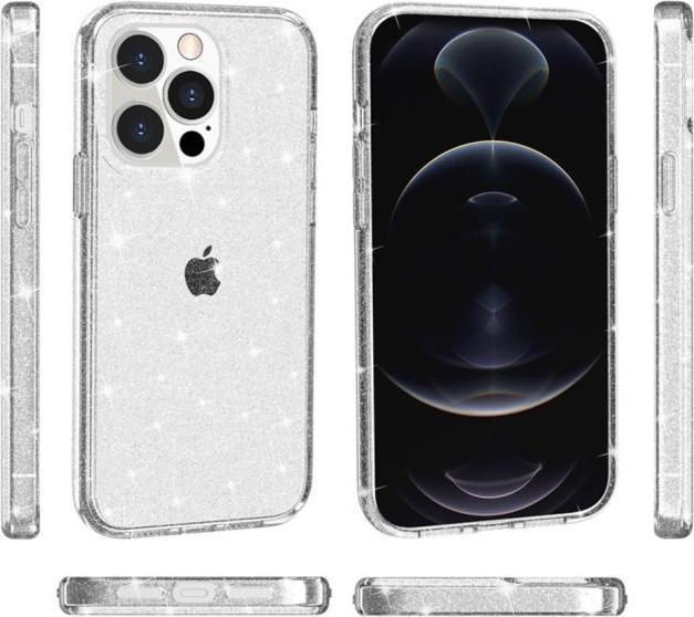 Actual product image MU Style Glittery Powder Soft TPU Series (Apple iPhone 15 Pro)