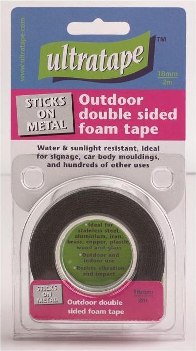 Ultratape Outdoor Double Sided Foam Tape 19mm x 2m (19 mm)