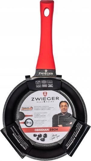 Actual product image Zwieger OBSIDIAN frying pan 20 cm GREBLON C3 non-stick coating (Frying pan, Aluminium, 20 x 5 cm)