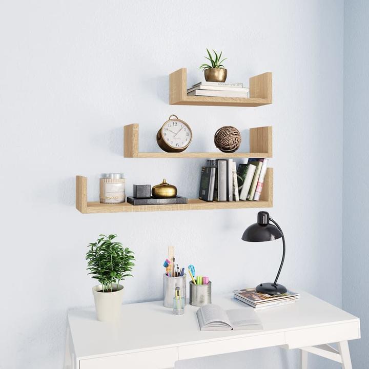 Produktbild VidaXL Venyamin (60 x 15 x 10 cm, 45 x 15 x 10 cm, 30 x 15 x 10 cm)