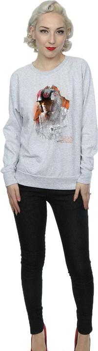 Actual product image Star Wars Womens/Ladies The Last Jedi Poe Dameron Brushed Sweatshirt (S)