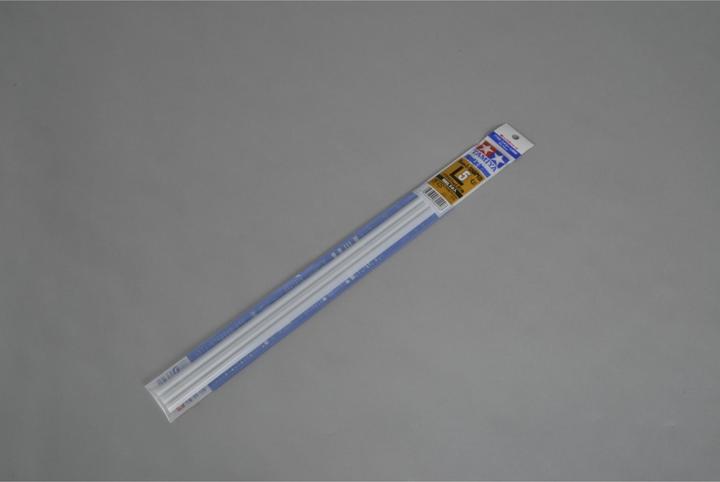 Productafbeelding Tamiya L-profiel 5x5mm (5) 400mm wit Kst.