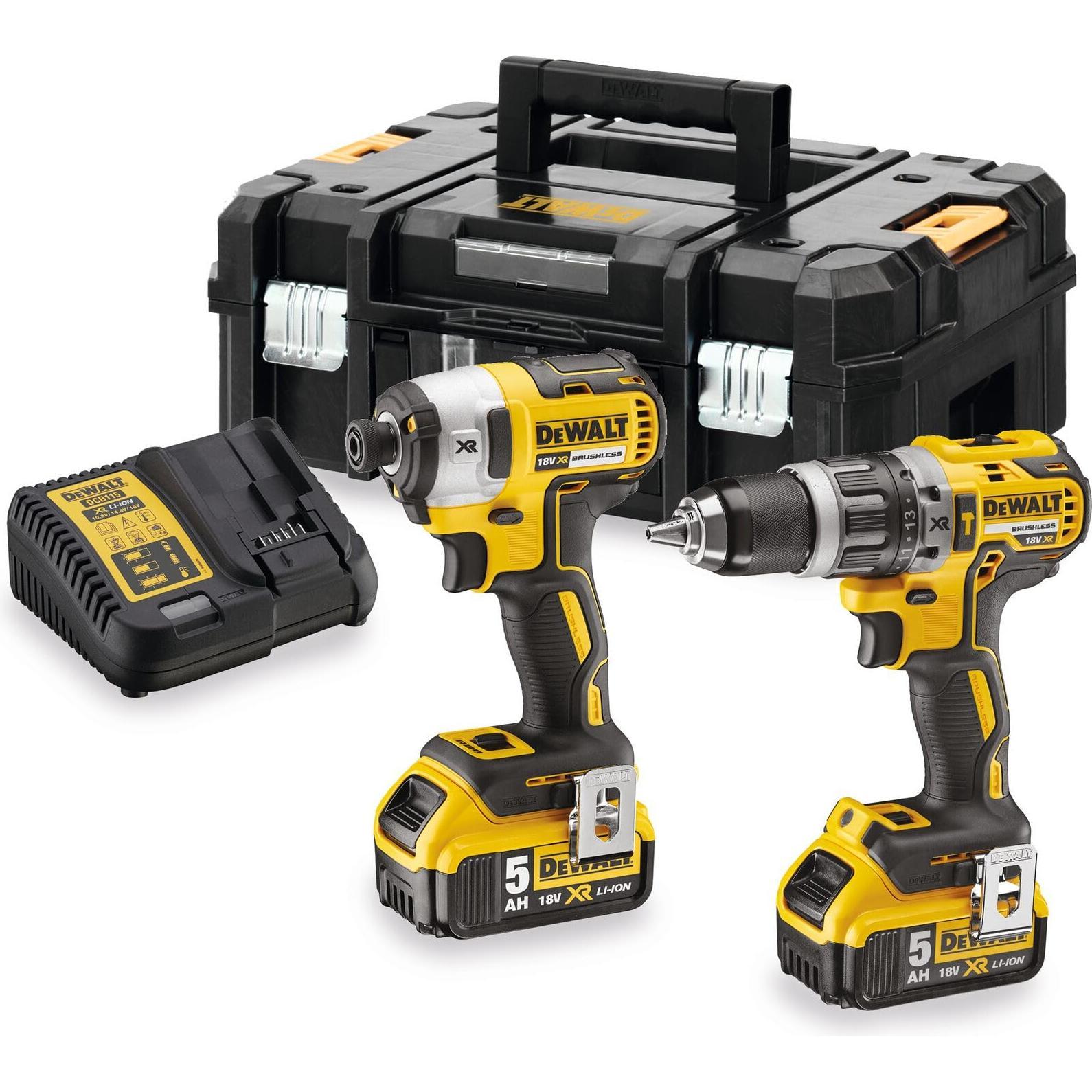 DeWalt, Bohrmaschine + Akkuschrauber, DCK266P2T (Akkubetrieb)