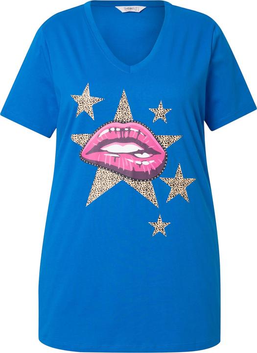 Image du produit Angel of Style T-Shirt, Komfort Fit, Lippen-Motiv, Ziersteinchen (56)
