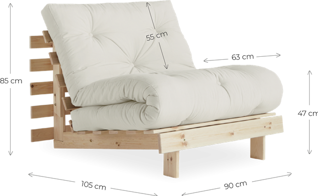 Produktbild Karup Design Roots 90 (Bettsofa, 1-Sitzer)