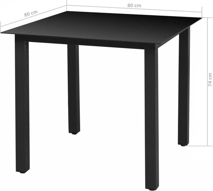 Produktbild vidaXL Essgruppe (55 x 58 x 74 cm)