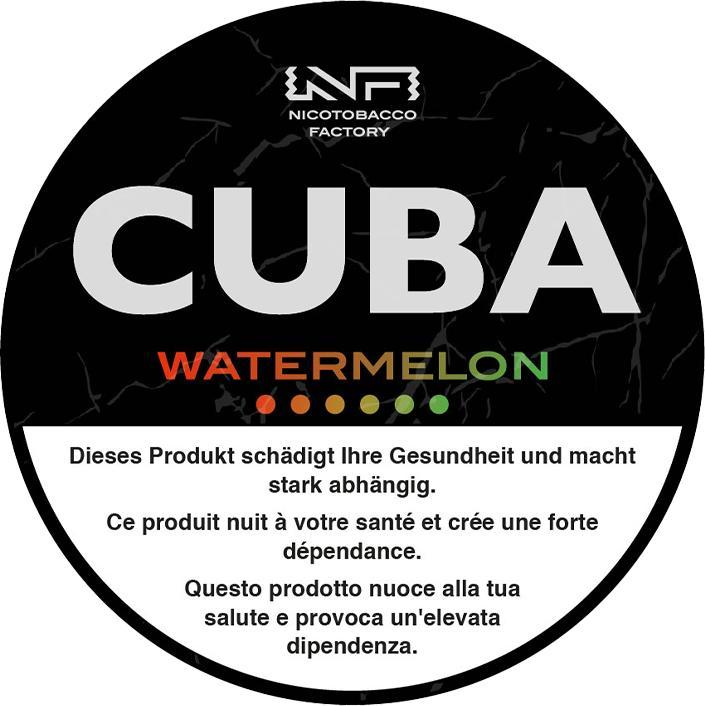 Image du produit Cuba Snus Pastèque noire (Pochettes de nicotine, 66 mg)