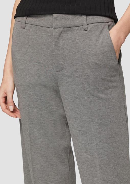 Actual product image S.Oliver Hose Melierte Hose aus Interlockjersey mit Bügelfalten (42)