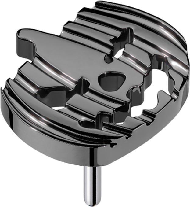 Actual product image Star Piercing Threadless Halloweenkürbis schwarz (without brass, Titanium)