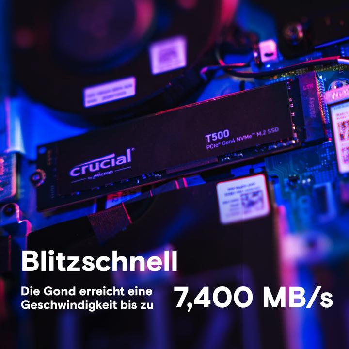 Produktbild Crucial T500 (4000 GB, M.2 2280)
