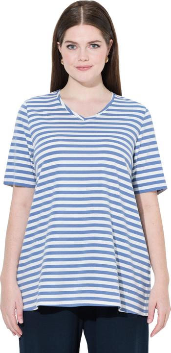 Actual product image Ulla Popken 2 Pack Eco Cotton Striped Tees (56)