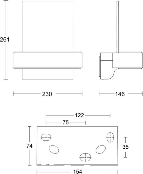 Produktbild Steinel L 820 SC SI Up- & Downlight House number 087579 LED-Aussenwandleuchte mit Bewegungsmelder, L (5 m)